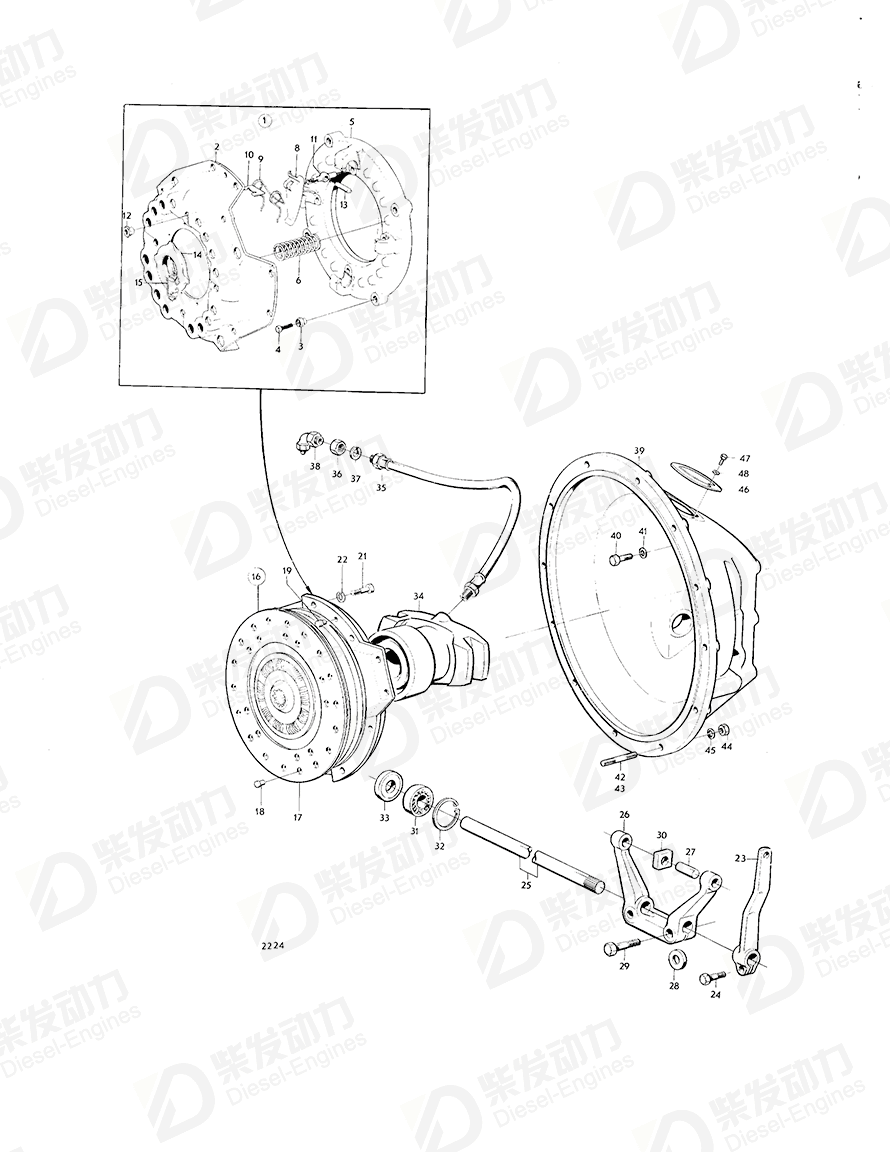 VOLVO Pressure plate 325050 Drawing